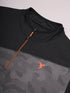 Men Jacquard Slim Fit Mock Neck T-shirt with TECHNO COOL+