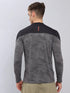 Men Jacquard Slim Fit Mock Neck T-shirt with TECHNO COOL+