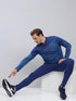 Men Jacquard Slim Fit Mock Neck T-shirt with TECHNO COOL+