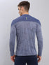 Men Jacquard Slim Fit Mock Neck T-shirt with TECHNO COOL+