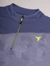 Men Jacquard Slim Fit Mock Neck T-shirt with TECHNO COOL+