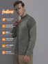 Men Jacquard Slim Fit Mock Neck T-shirt with TECHNO COOL+