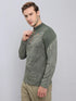 Men Jacquard Slim Fit Mock Neck T-shirt with TECHNO COOL+