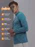 Men Jacquard Slim Fit Mock Neck T-shirt with TECHNO COOL+