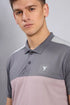 Men Colorblock Slim Fit Polo T-shirt with TECHNO COOL+