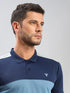 Men Colorblock Slim Fit Polo T-shirt with TECHNO COOL+