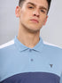 Men Colorblock Slim Fit Polo T-shirt with TECHNO COOL+
