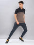 Men Colorblock Slim Fit Polo T-shirt with TECHNO COOL+