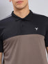 Men Colorblock Slim Fit Polo T-shirt with TECHNO COOL+
