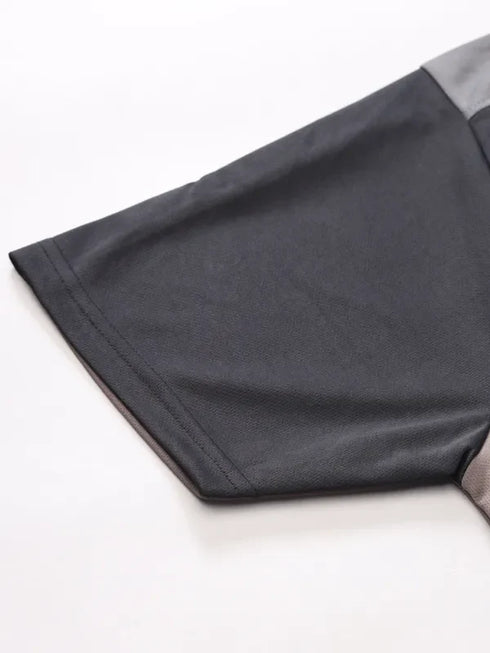 Men Colorblock Slim Fit Polo T-shirt with TECHNO COOL+
