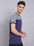 Men Colorblock Slim Fit Crew Neck T-shirt with TECHNO COOL+