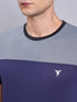Men Colorblock Slim Fit Crew Neck T-shirt with TECHNO COOL+