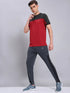 Men Colorblock Slim Fit Crew Neck T-shirt with TECHNO COOL+