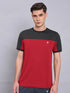 Men Colorblock Slim Fit Crew Neck T-shirt with TECHNO COOL+