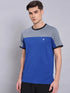 Men Colorblock Slim Fit Crew Neck T-shirt with TECHNO COOL+