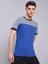 Men Colorblock Slim Fit Crew Neck T-shirt with TECHNO COOL+