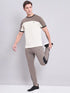 Men Colorblock Slim Fit Crew Neck T-shirt with TECHNO COOL+