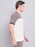 Men Colorblock Slim Fit Crew Neck T-shirt with TECHNO COOL+