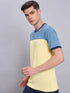 Men Colorblock Slim Fit Crew Neck T-shirt with TECHNO COOL+