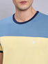 Men Colorblock Slim Fit Crew Neck T-shirt with TECHNO COOL+