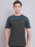 Men Colorblock Slim Fit Crew Neck T-shirt with TECHNO COOL+