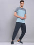 Men Colorblock Slim Fit Crew Neck T-shirt with TECHNO COOL+