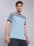 Men Colorblock Slim Fit Crew Neck T-shirt with TECHNO COOL+
