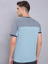 Men Colorblock Slim Fit Crew Neck T-shirt with TECHNO COOL+
