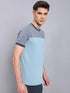 Men Colorblock Slim Fit Crew Neck T-shirt with TECHNO COOL+