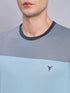 Men Colorblock Slim Fit Crew Neck T-shirt with TECHNO COOL+