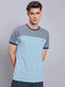 Men Colorblock Slim Fit Crew Neck T-shirt with TECHNO COOL+