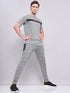 Men Melange Slim Fit Crew Neck T-shirt with TECHNO COOL+