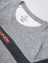 Men Melange Slim Fit Crew Neck T-shirt with TECHNO COOL+
