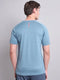 Men Melange Slim Fit Crew Neck T-shirt with TECHNO COOL+