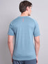Men Melange Slim Fit Crew Neck T-shirt with TECHNO COOL+