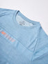 Men Melange Slim Fit Crew Neck T-shirt with TECHNO COOL+