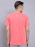 Men Melange Slim Fit Crew Neck T-shirt with TECHNO COOL+