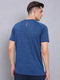 Men Melange Slim Fit Crew Neck T-shirt with TECHNO COOL+