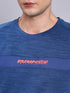 Men Melange Slim Fit Crew Neck T-shirt with TECHNO COOL+