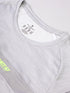 Men Melange Slim Fit Crew Neck T-shirt with TECHNO COOL+