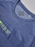 Men Melange Slim Fit Crew Neck T-shirt with TECHNO COOL+