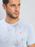 Men Self Design Slim Fit Crew Neck T-shirt with DOUBLE COOL