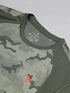 Men Self Design Slim Fit Crew Neck T-shirt with DOUBLE COOL