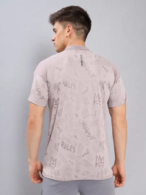 Men Jacquard Slim Fit Polo T-shirt with TECHNO COOL+