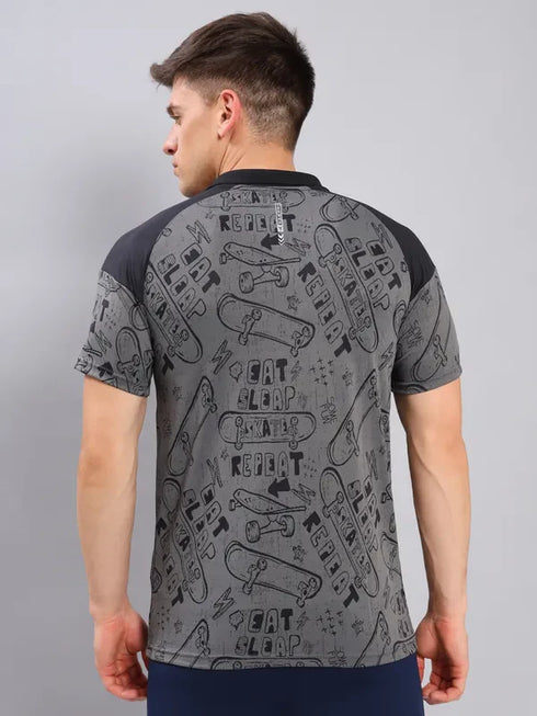 Men Jacquard Slim Fit Polo T-shirt with TECHNO COOL+