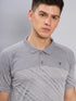 Men Jacquard Slim Fit Polo T-shirt with TECHNO COOL+