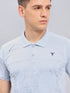 Men Jacquard Slim Fit Polo T-shirt with TECHNO COOL+