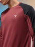 Men Colorblock Slim Fit Crew Neck T-shirt with TECHNO COOL+
