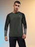 Men Colorblock Slim Fit Crew Neck T-shirt with TECHNO COOL+