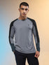 Men Colorblock Slim Fit Crew Neck T-shirt with TECHNO COOL+